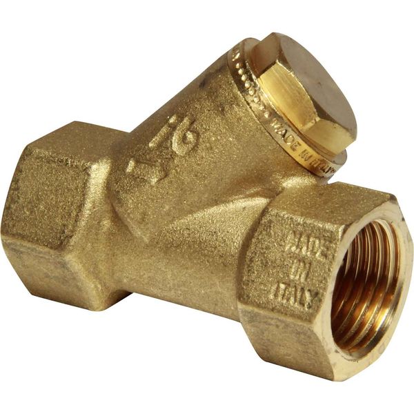 Maestrini Brass Inline 'Y' Shaped Strainer (1/2" BSP)