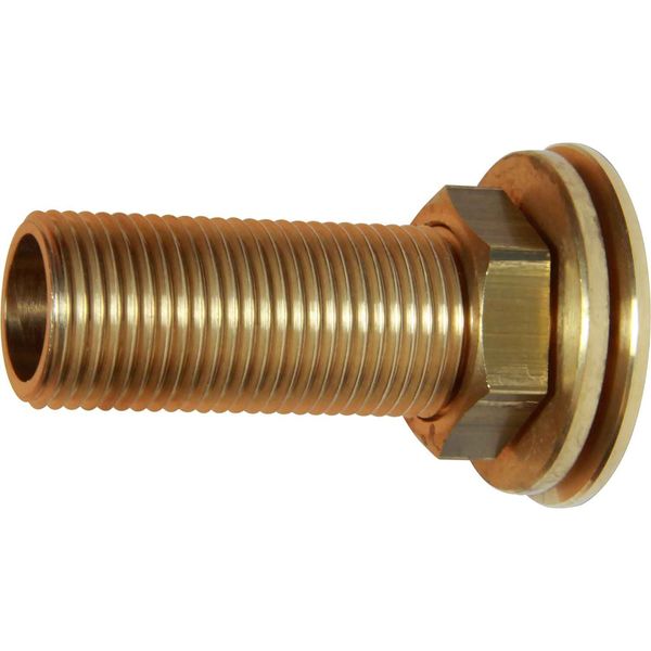 Maestrini Brass Skin Fitting (Flat, 1/2" BSP, 62mm Long)