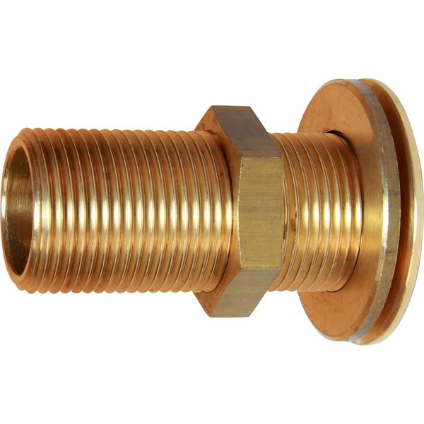 Maestrini Brass Skin Fitting (Flat, 1" BSP, 76mm Long)