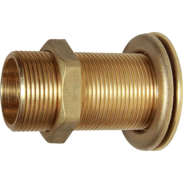 Maestrini Brass Skin Fitting (Flat, 1-1/4" BSP, 82mm Long)