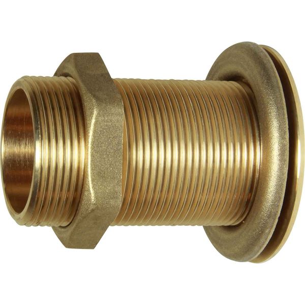 Maestrini Brass Skin Fitting (Flat, 1-1/2" BSP, 83mm Long)