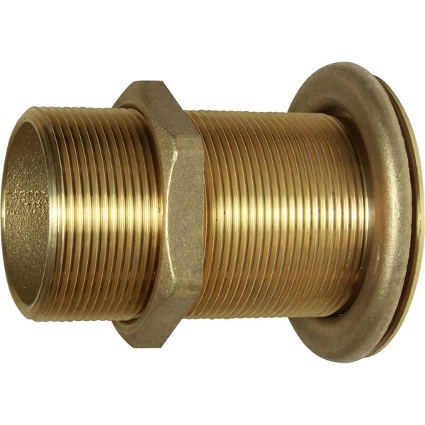 Maestrini Brass Skin Fitting (Flat, 2" BSP, 100mm Long)