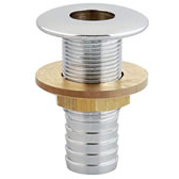 Maestrini Skin Fitting Chromed Brass 1-1/2" BSP 44mm Hose