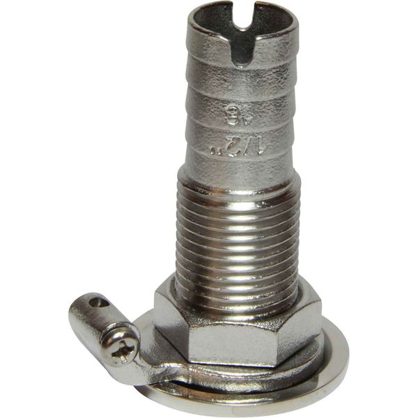 Osculati Stainless Steel 316 Skin Fitting (1/2" BSP, 18mm Hose Tail)