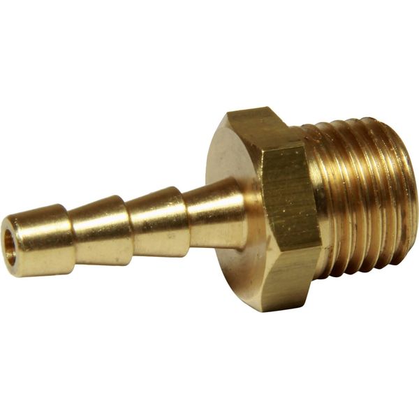 Maestrini Brass Straight Hose Tail (1/4" BSP Male to 6mm Hose)