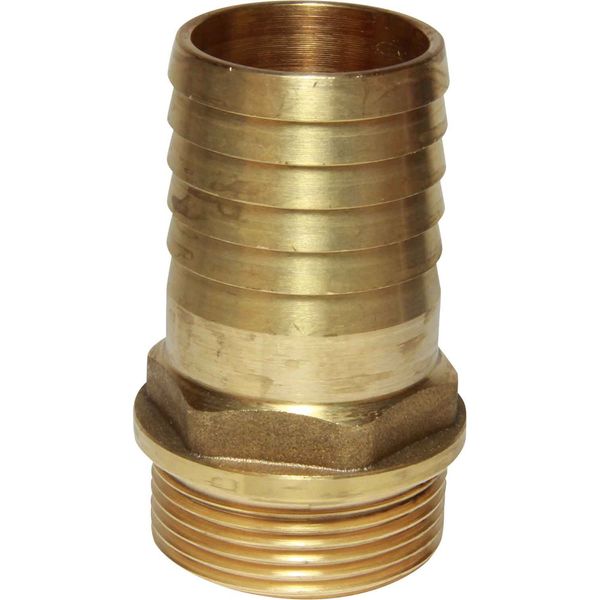 Maestrini Brass Straight Hose Tail (1-1/4" BSP Male to 38mm Hose)