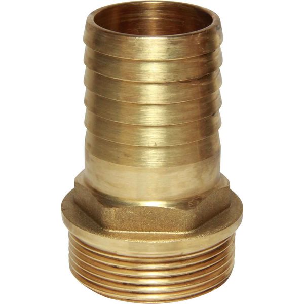 Maestrini Brass Straight Hose Tail (1-1/2" BSP Male to 38mm Hose)