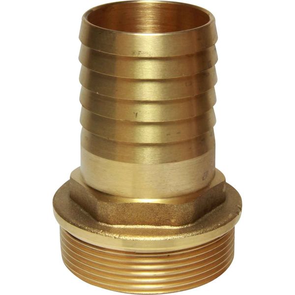 Maestrini Brass Straight Hose Tail (2" BSP Male to 45mm Hose)