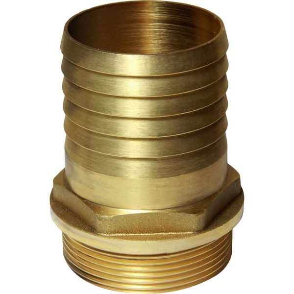 Maestrini Brass Straight Hose Tail (2" BSP Male to 55mm Hose)