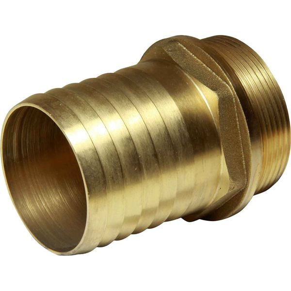 Maestrini Brass Straight Hose Tail (2" BSP Male to 55mm Hose)