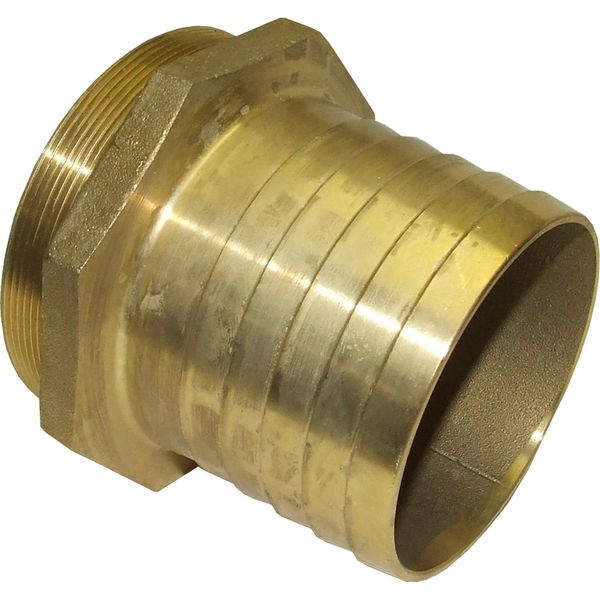 Maestrini Brass Straight Hose Tail (4" BSP Male to 102mm Hose)