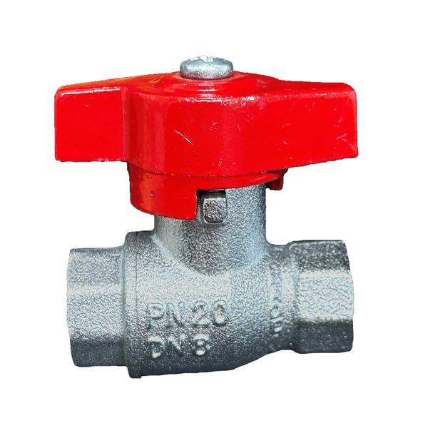 Maestrini Brass Tee Handle Ball Valve (1/4" BSP Female)