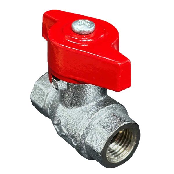 Maestrini Brass Tee Handle Ball Valve (1/4" BSP Female)