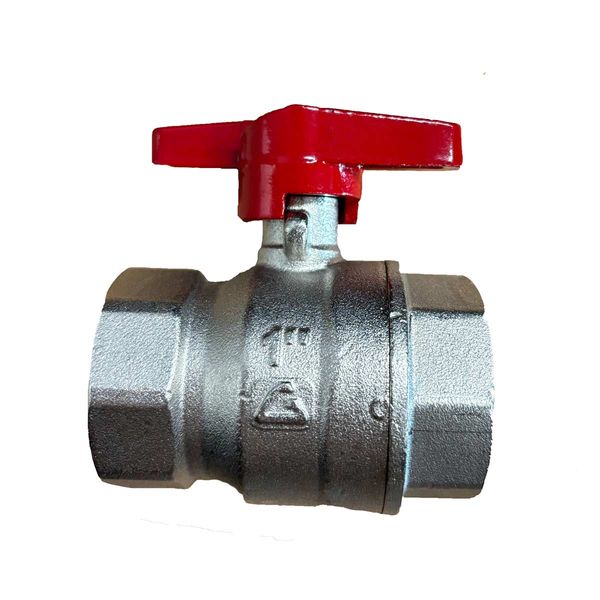 Maestrini Brass Tee Handle Ball Valve (1" BSP Female)