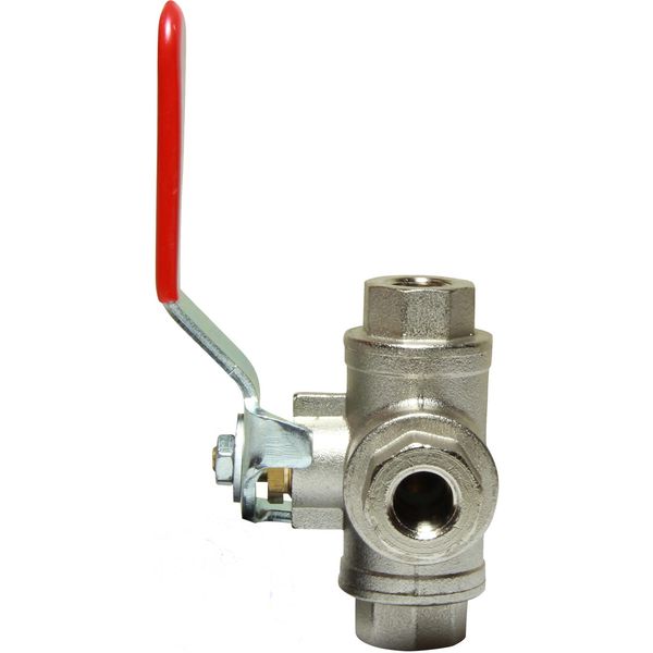 Maestrini Brass Reduced Passage L Port Valve (1/4" BSP)