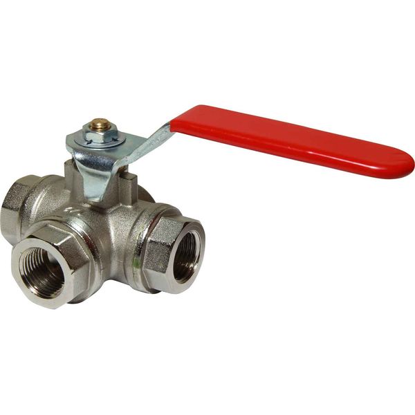 Maestrini Brass Reduced Passage L Port Valve (1/2" BSP)