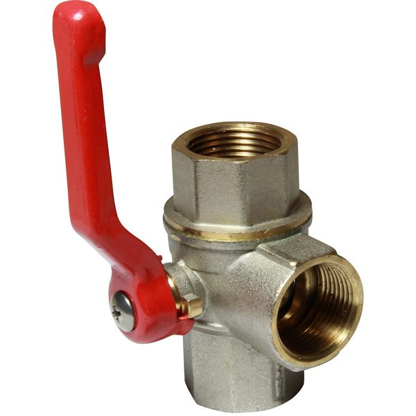 Maestrini Brass Full Bore L Port Valve (3/4" BSP)