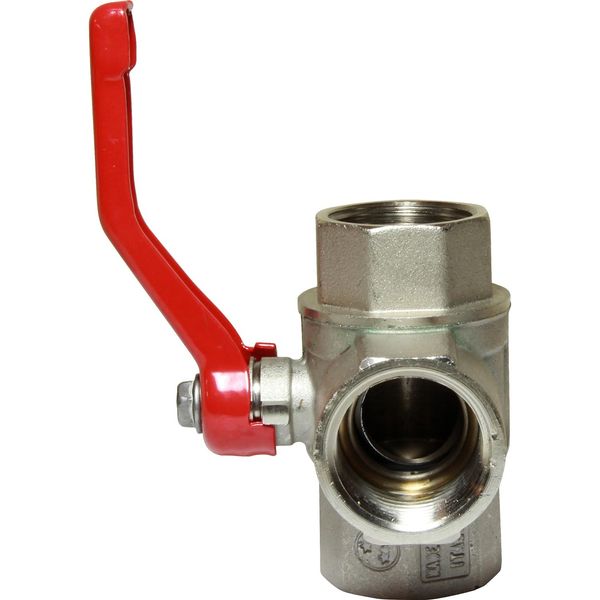 Maestrini Brass Full Bore L Port Valve (1" BSP)