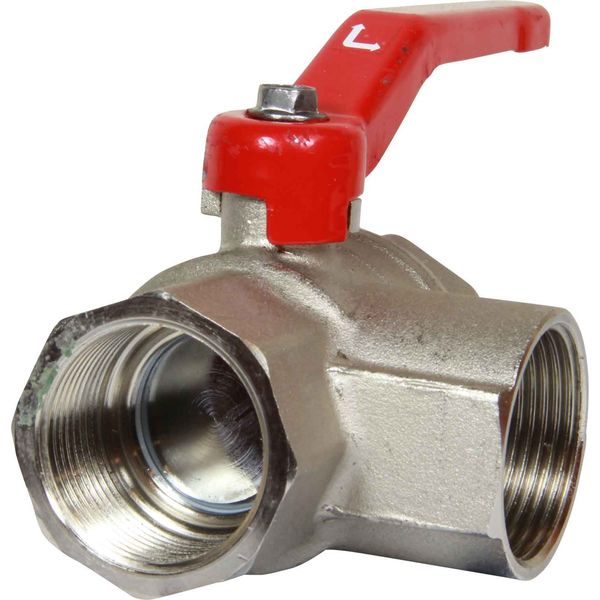 Maestrini Brass Full Bore L Port Valve (1-1/4" BSP)