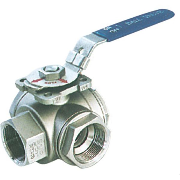 Osculati Stainless Steel T Port Valve (1-1/2" BSP Female Ports)