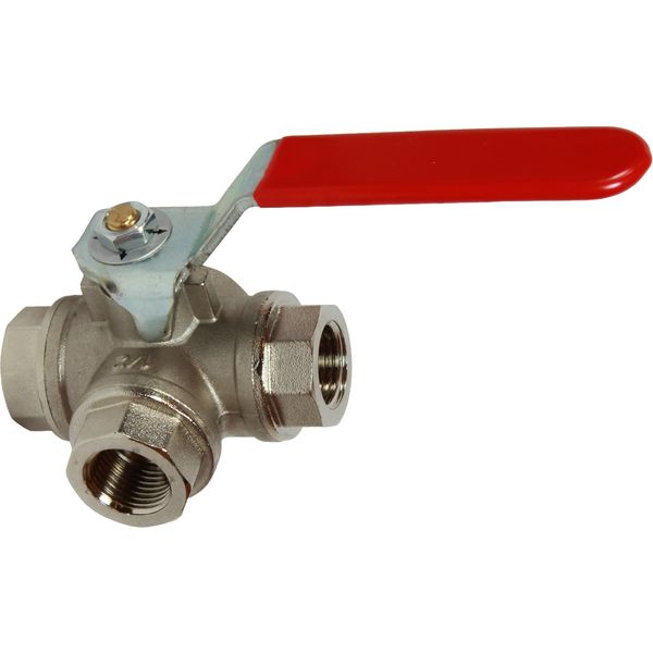 Maestrini Brass Reduced Passage T Port Valve (1/2" BSP)