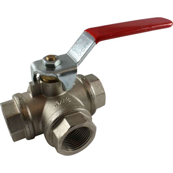 Maestrini Brass Reduced Passage T Port Valve (3/4" BSP)