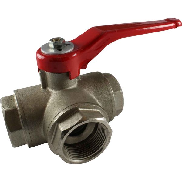 Maestrini Brass Reduced Passage T Port Valve (1-1/4" BSP)