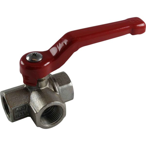 Maestrini Brass Full Bore T Port Valve (3/8" BSP)