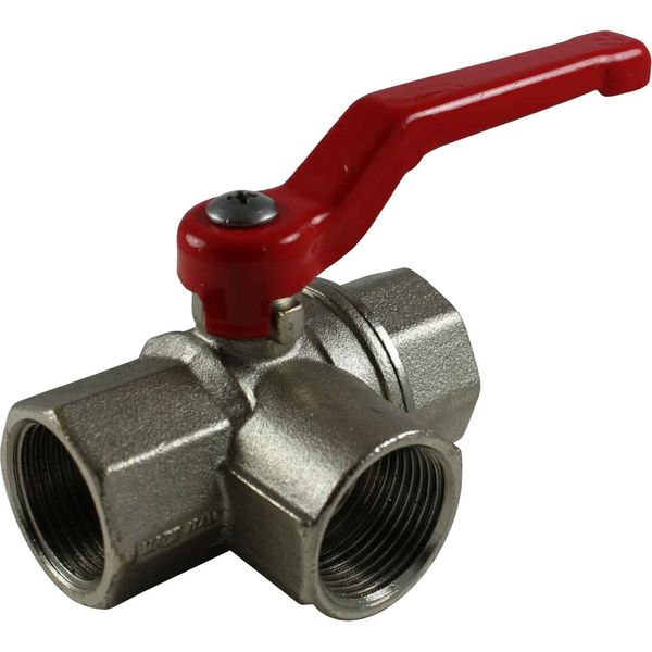 Maestrini Brass Full Bore T Port Valve (3/4" BSP)