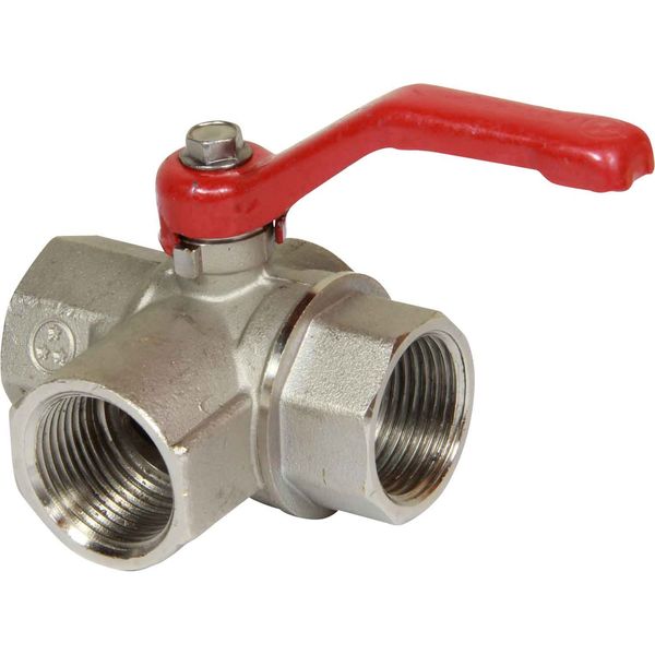 Maestrini Brass Full Bore T Port Valve (1" BSP)