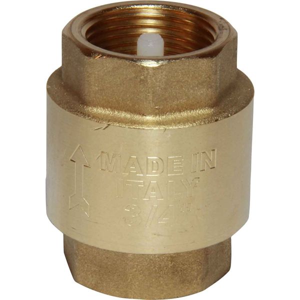 Maestrini Brass Inline Spring Check Valve (3/4" BSP Female)