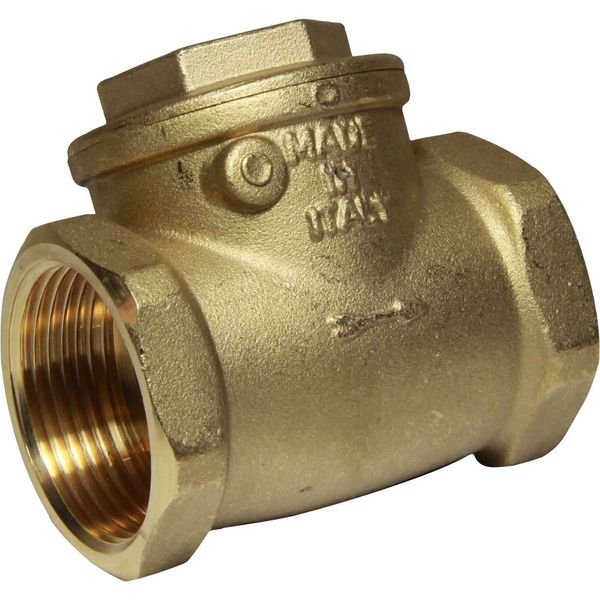 Maestrini Brass Inline Swing Check Valve (1-1/4" BSP Female)