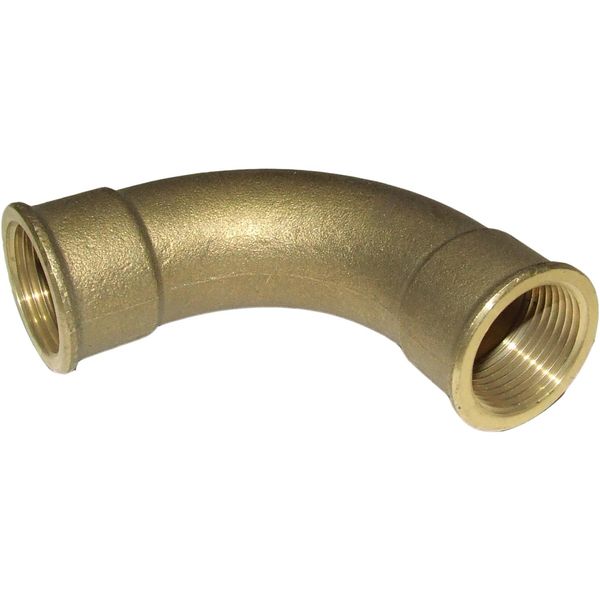 Maestrini Brass Swept 90 Degree Elbow (Female Ports / 1" BSP)