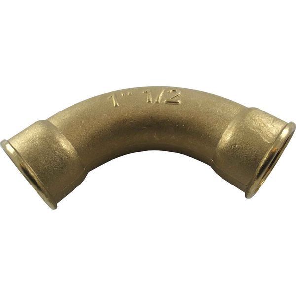 Maestrini Brass Swept 90 Degree Elbow (Female Ports / 1-1/2" BSP)