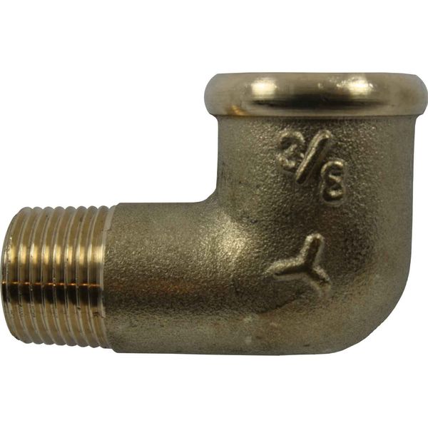 Maestrini Brass Compact 90° Elbow (3/8" BSPT Male / BSP Female)