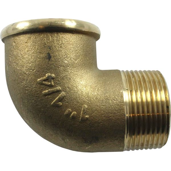 Maestrini Brass Compact 90° Elbow (1-1/4" BSPT Male / BSP Female)