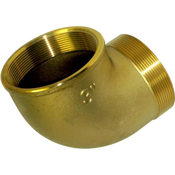 Maestrini Brass Compact 90° Elbow (3" BSPT Male / BSP Female)