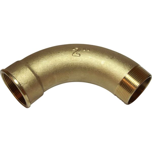 Maestrini Brass Swept 90° Elbow (2" BSPT Male/BSP Female)