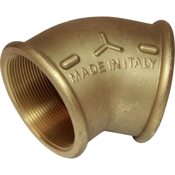 Maestrini Brass Compact 45 Degree Elbow (2-1/2" BSP Female)