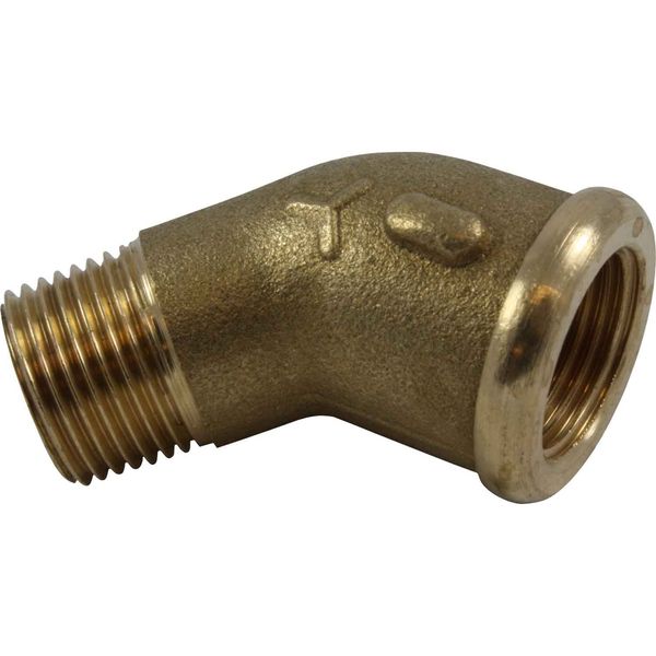 Maestrini Brass Compact 45° Elbow (3/8" BSPT Male / BSP Female)