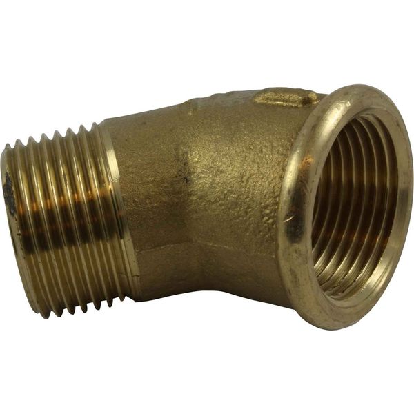 Maestrini Brass Compact 45° Elbow (1" BSPT Male / BSP Female)