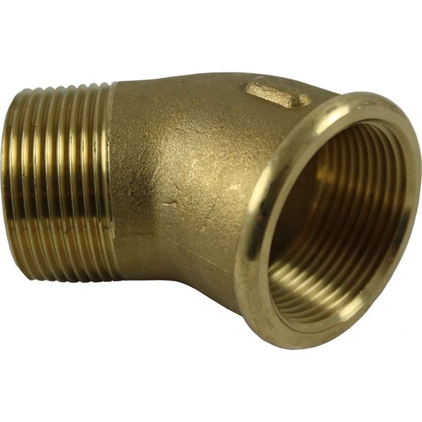 Maestrini Brass Compact 45° Elbow (1-1/4" BSPT Male / BSP Female)