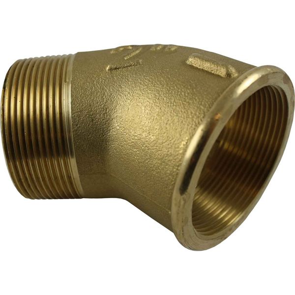 Maestrini Brass Compact 45° Elbow (2" BSPT Male / BSP Female)