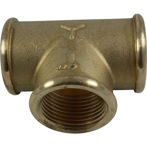 Maestrini Brass Equal Tee Fitting (1" BSP Female)