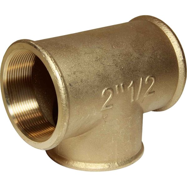 Maestrini Brass Equal Tee Fitting (2-1/2" BSP Female)