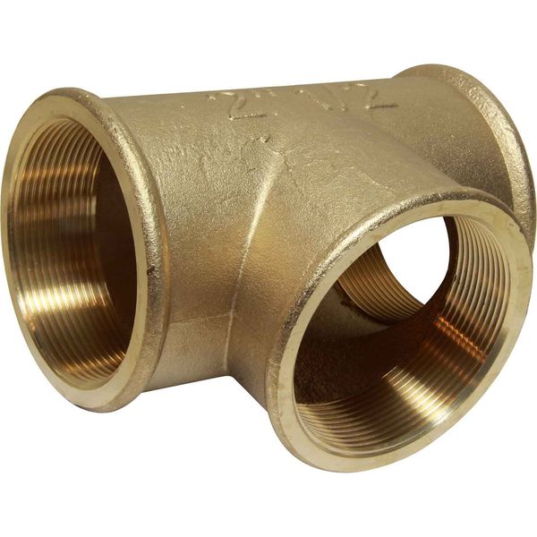 Maestrini Brass Equal Tee Fitting (2-1/2" BSP Female)