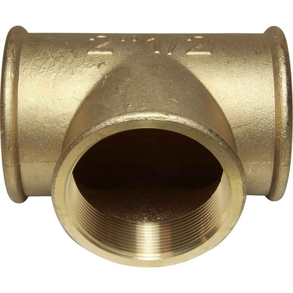 Maestrini Brass Equal Tee Fitting (2-1/2" BSP Female)