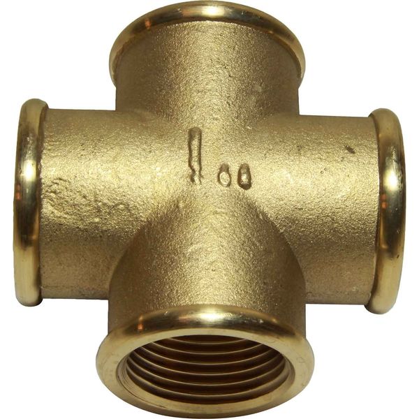 Maestrini Brass Equal Cross Fitting (1" BSP Female)