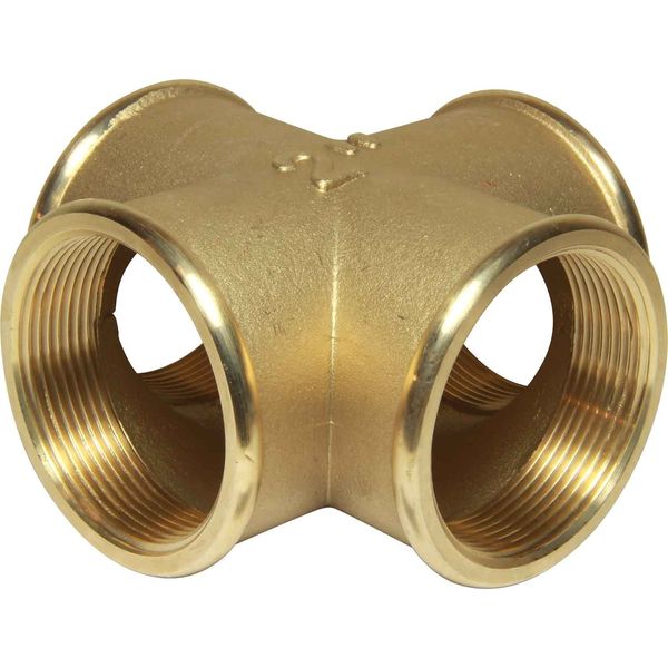 Maestrini Brass Equal Cross Fitting (2" BSP Female)