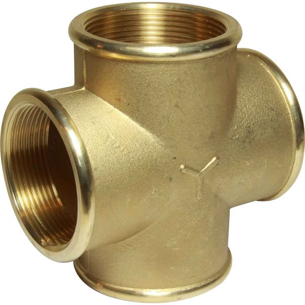 Maestrini Brass Equal Cross Fitting (2" BSP Female)